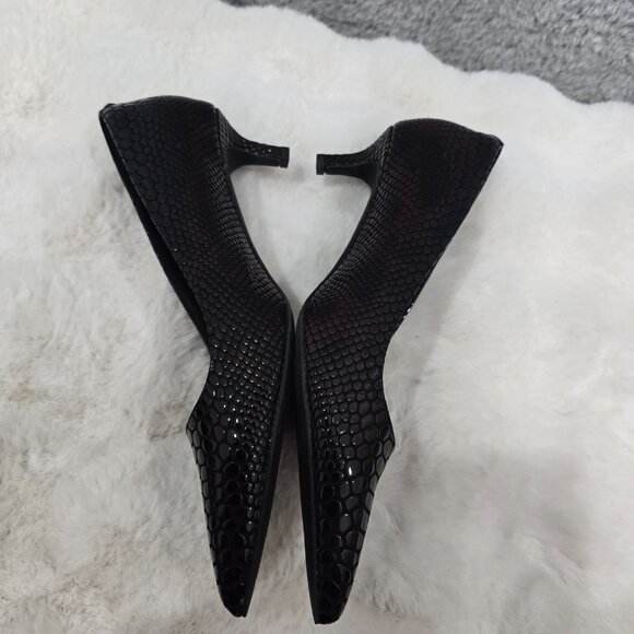 Kurt Geiger London Kensington Flexi 45 Snake Print Leather Dress Pumps Size 40.5 - Picture 10 of 10